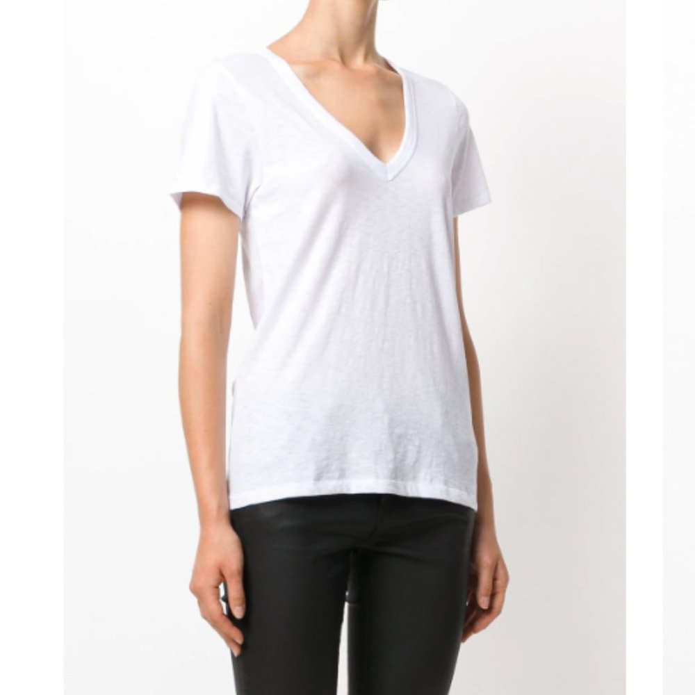 rag & bone basic white v-neck tee szS NWOT